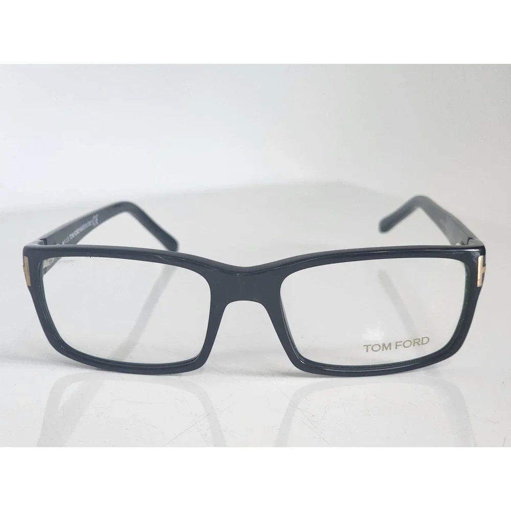 Tom Ford TF5013 B5 Black Rectangular Eyeglasses Frames 54-17-135 Italy